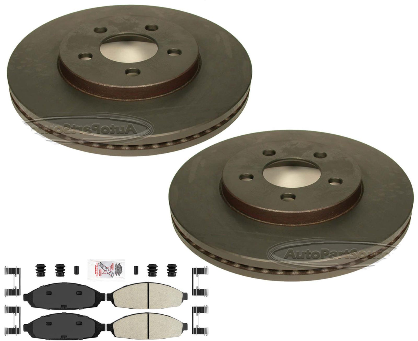 H/D Police Package Disc Brake Rotors Pads for 06-11 Ford Crown Victoria Marquis