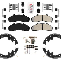 For Ford Ranger Rear Wheel Drive 1998-2002 Disc Brake Pads 9 Rear Brake Shoes