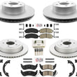 For Ford Ranger 2010-2011 4x4 4 Wheel Drive Disc Brake Rotors Pads Parking Shoe