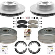 For Ford Ranger 2003-2009 4x4 4 Wheel Drive Rotors Drums Brake Pads Shoes