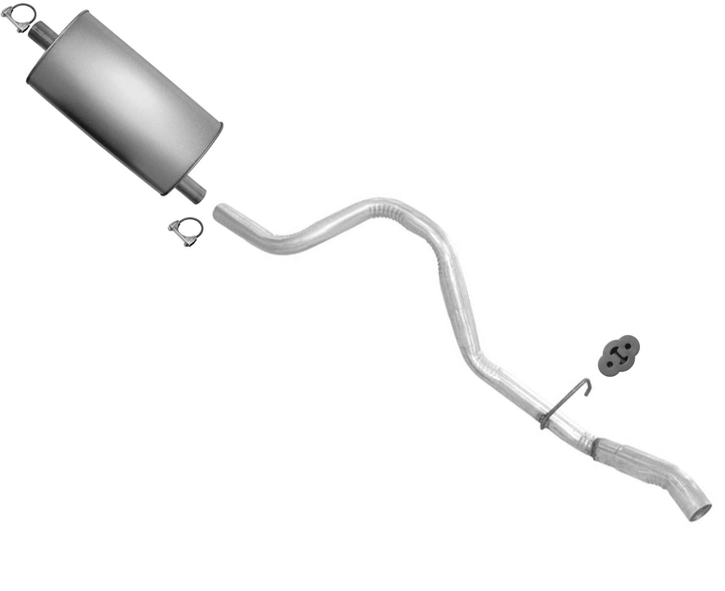Rear Muffler Tail Pipe Exhaust System For Jeep Grand Cherokee 5.2L 1998