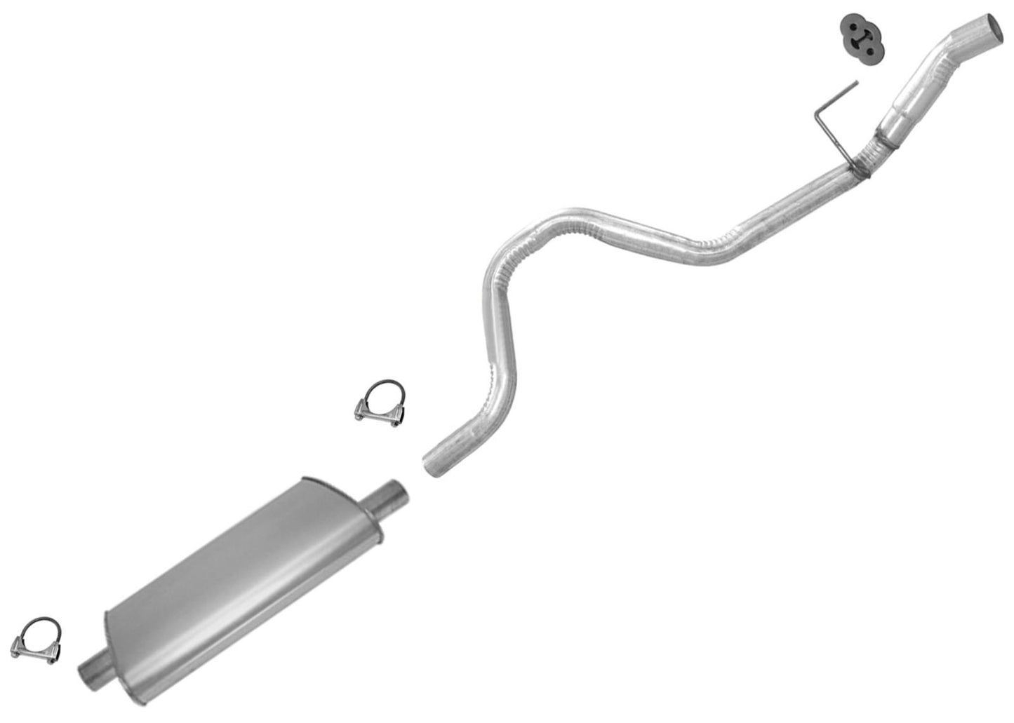 Rear Muffler Tail Pipe Exhaust System for Jeep Grand Cherokee 1993-1997 5.2