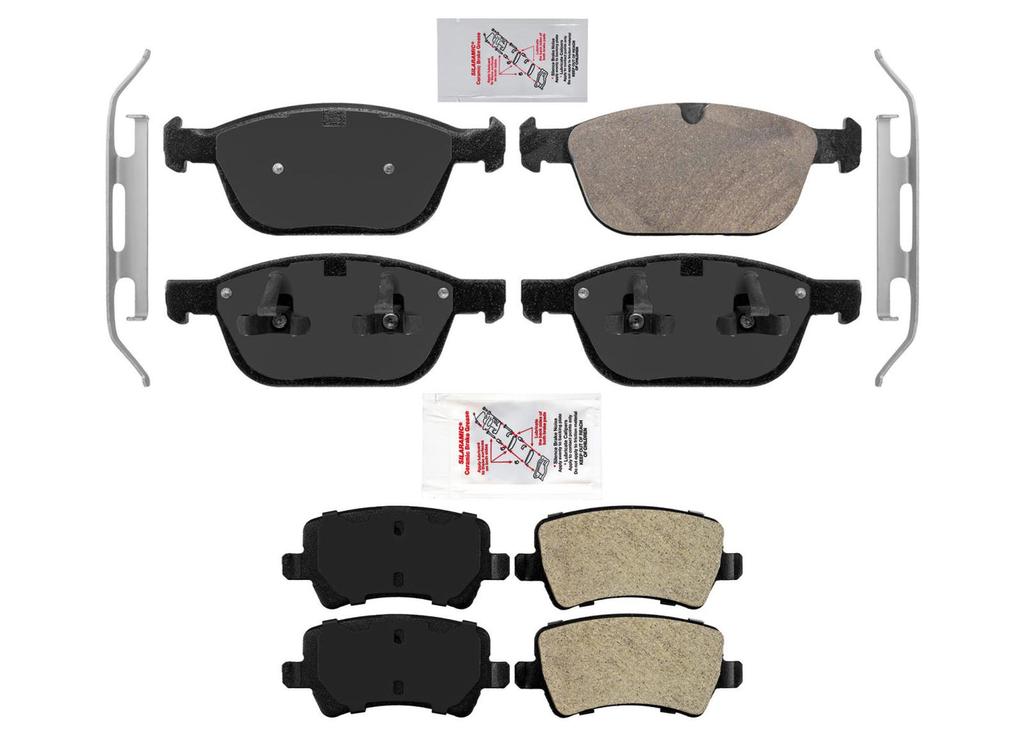 AmeriPro OE Volvo Style Front + Rear Disc Brake Pads For XC60 XC-60 2010-2015