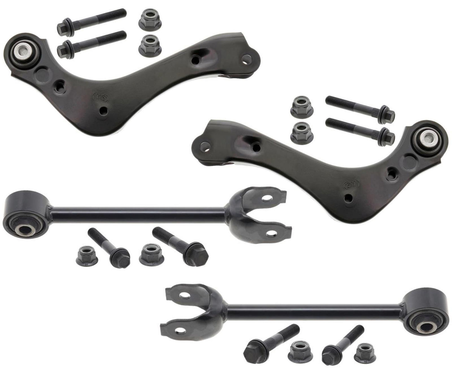 Mevotech Rear Lower & Upper Control Arms W/ Bushings For Toyota Rav4 2019-2024