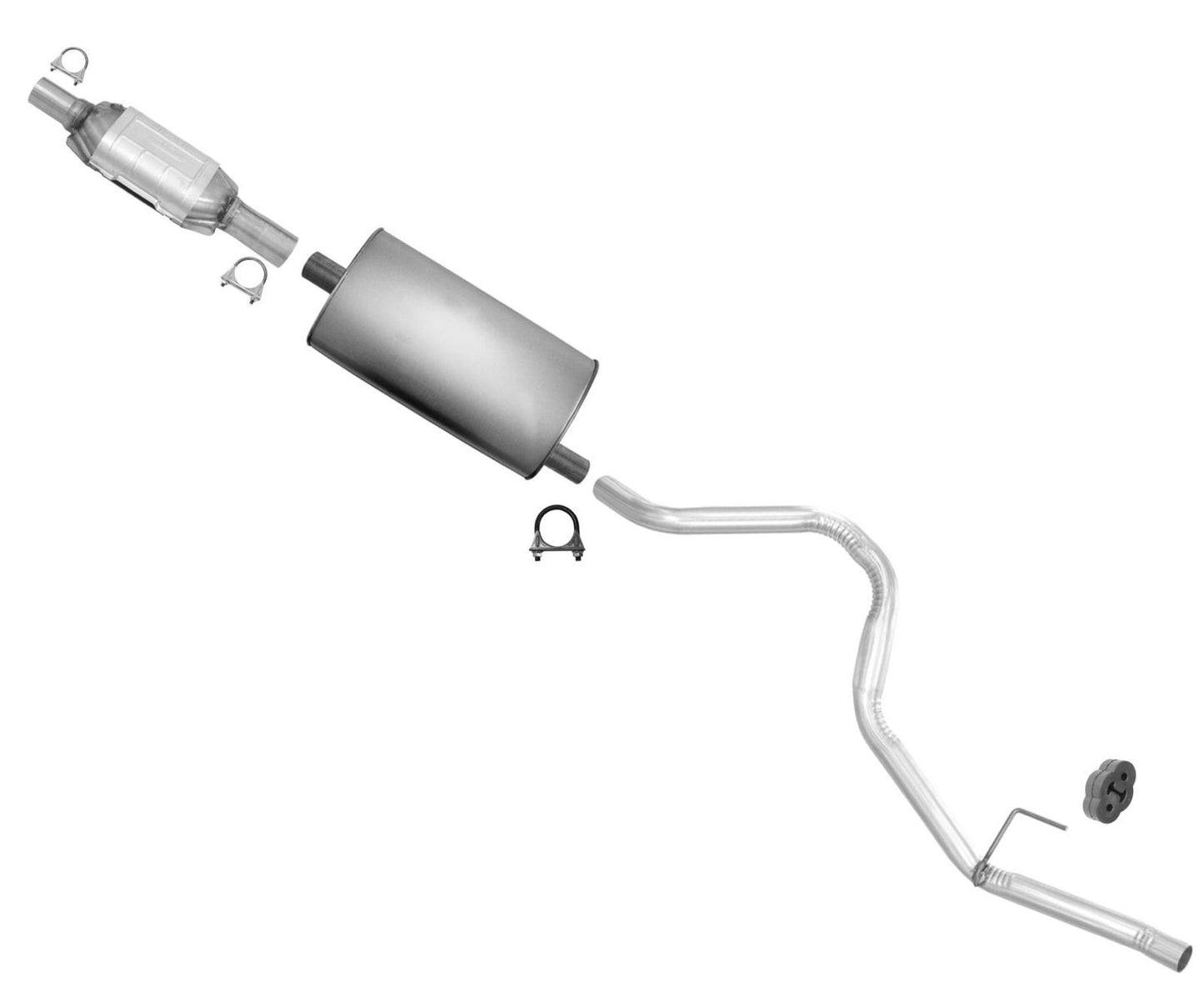 Catalytic Converter Muffler Tail Pipe Exhaust for Jeep Grand Cherokee 4.0 96-97