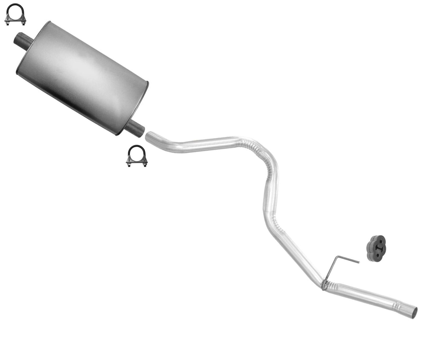 Rear Muffler Tail Pipe Exhaust System for Jeep Grand Cherokee 4.0 96-97