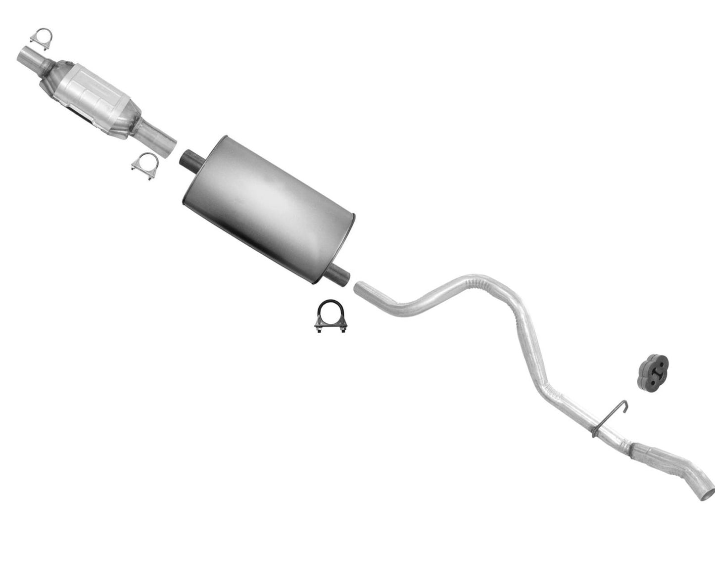 Catalytic Converter Muffler Tail Pipe Exhaust for Jeep Grand Cherokee 4.0 1998