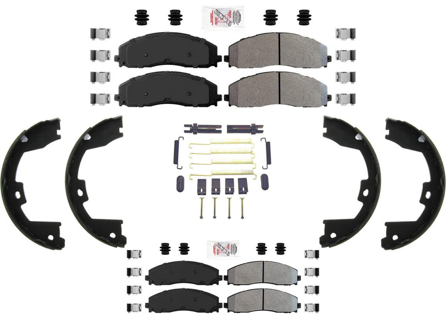 AmeriPro Fleet Pastillas de freno Zapatas de freno de estacionamiento para Ford F250 Super Duty 13-2022