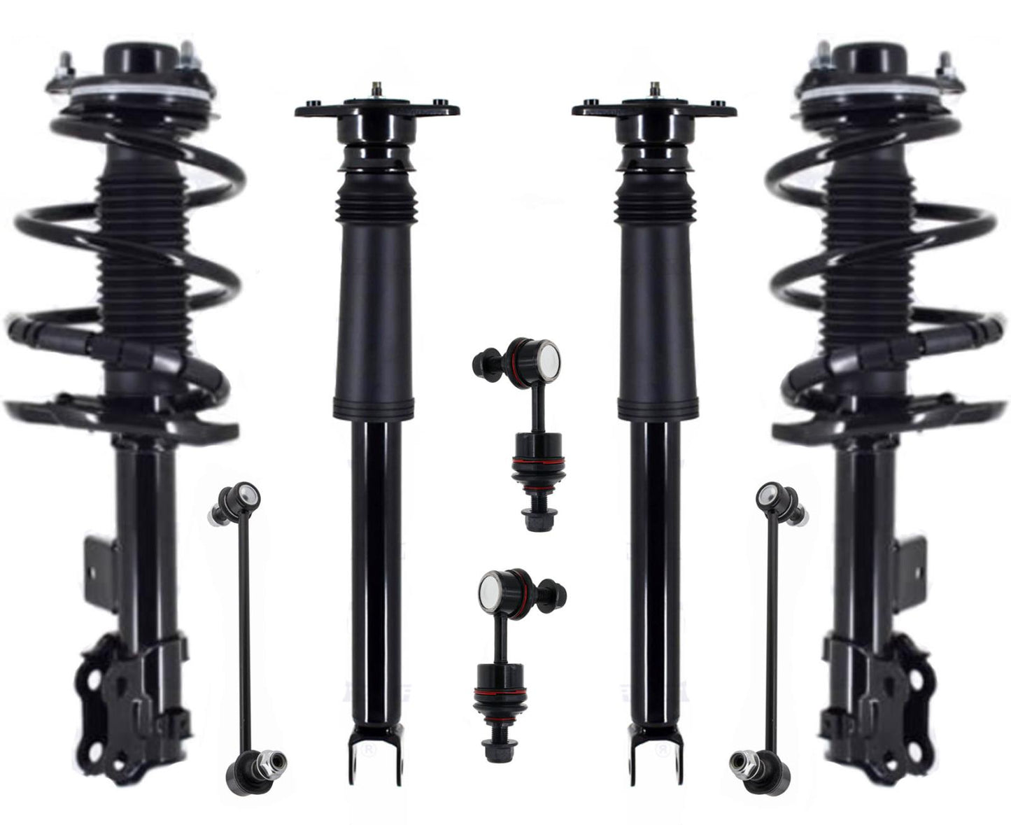 Front Struts & Rear Complete Shocks & Sway Bar Links For Hyundai Azera 12-2017