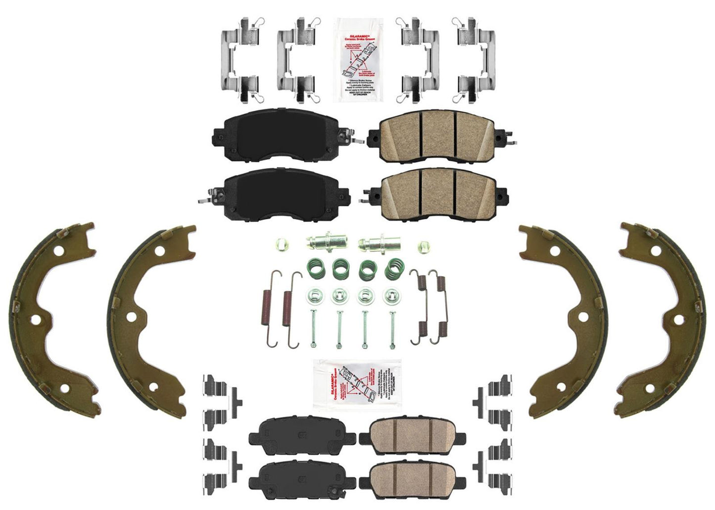 Ceramic Disc Brake Pads Parking For Nissan Altima 4dr 13-23 With Manual Parking
