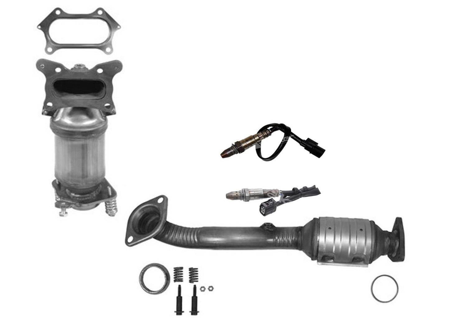 Convertidor catalítico y sensores de O2 aprobados por carbohidratos de California para CR-V 2.4L 2010-11
