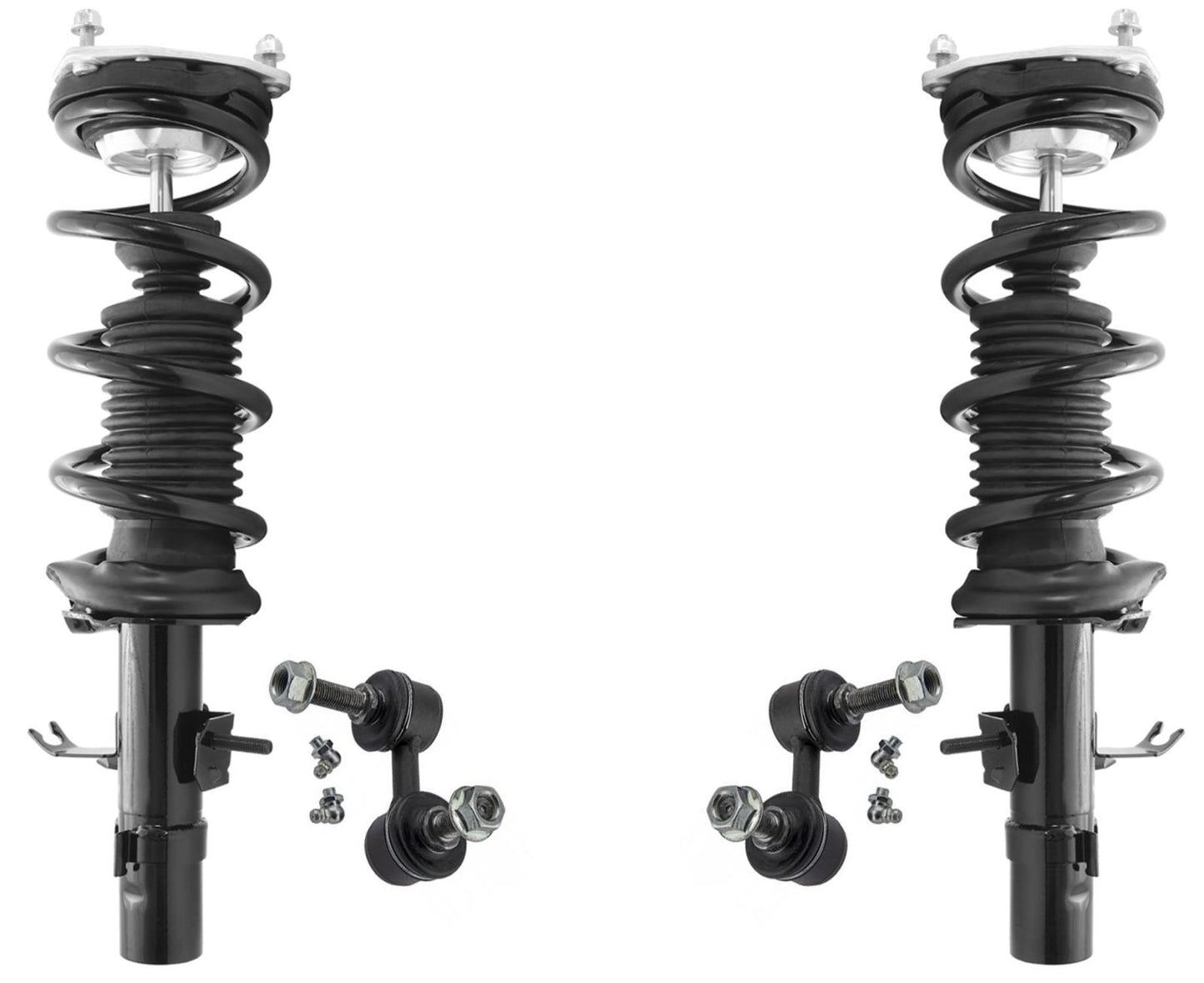 Front Complete Struts Assembly & Sway Bar Links For Q60 14-2017 All Wheel Drive