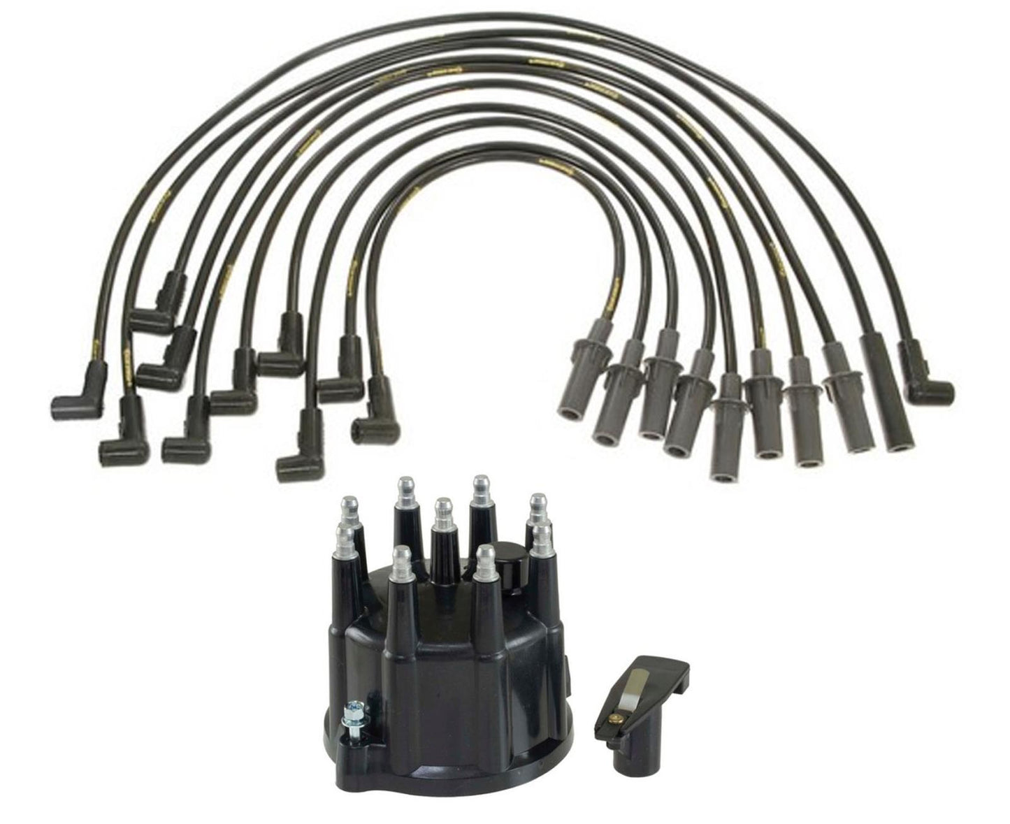 94-03 para Dodge Ram Pick Up y Van 5.2L 5.9L Juego de cables de bujía Tapa de distribución y rotor