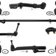 For Ford F250 F350 Super Duty 05-16 Out Tie Rod Ends Drag Link kit 4 Wheel Drive