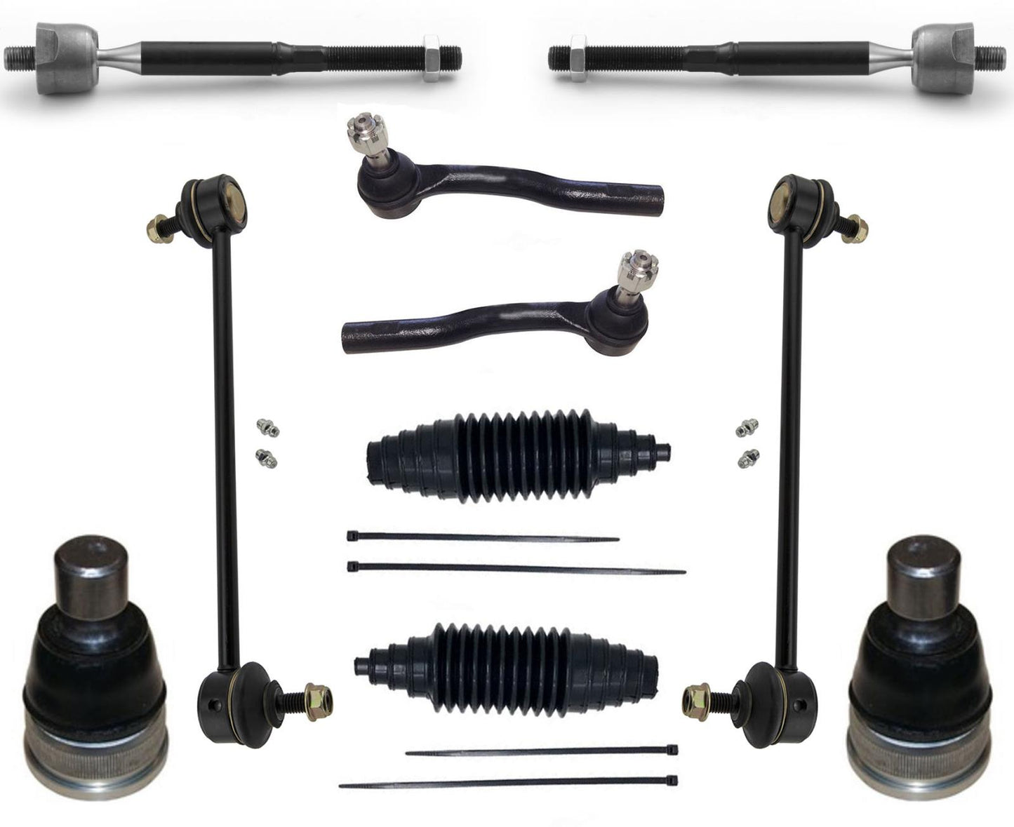 Front Lower Ball Joints Tie Rods & Sway Bar Links For Mazda 6 2014-2017