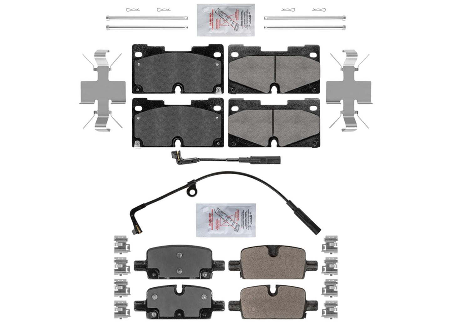 AmeriPro ASD Performance Pastillas de freno de disco hardware para Chevrolet Tahoe 2021-2023