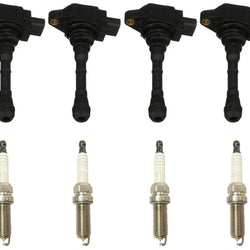 Kit de bobina de encendido directo y bujías de platino para Nissan Rogue 2.0L 2017-2019