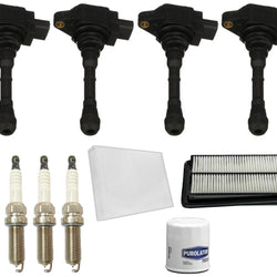 Kit de afinación de bobina de encendido directo y bujías para Nissan Rogue 2.0L 2017-2019