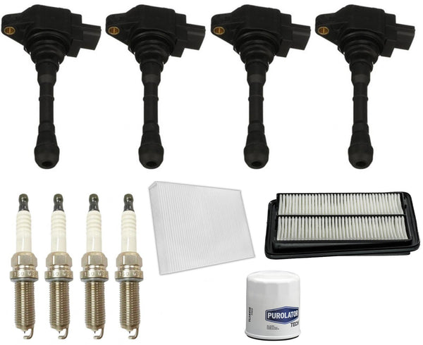 Kit de afinación de bobina de encendido directo y bujías para Nissan Rogue 2.0L 2017-2019