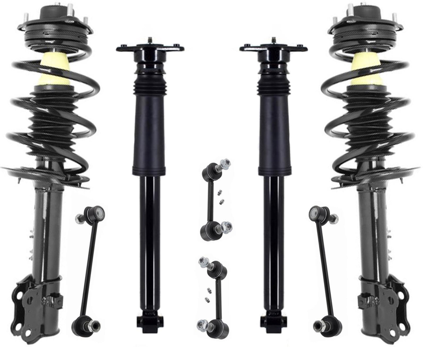 Front Struts Complete Shocks & Links For Kia Sportage 2011-13 All Wheel Drive