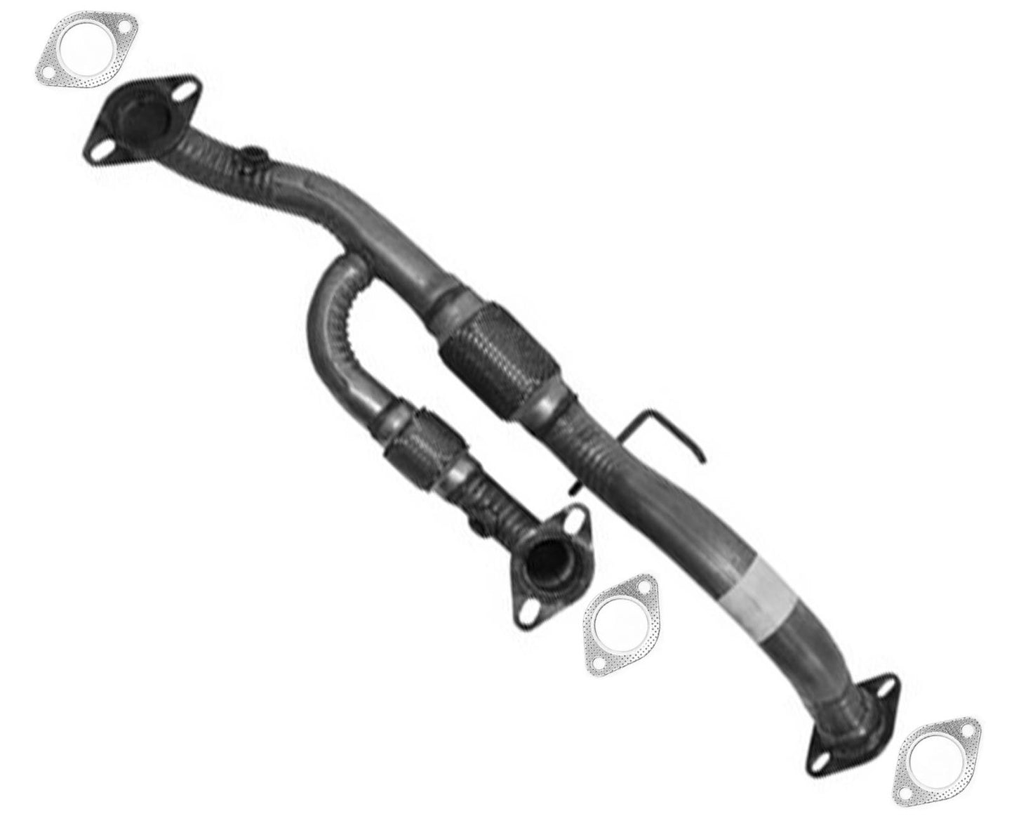 Engine Y Flex Pipe with Gaskets For 2006-2008 Hyundai Sonata 3.3L 28610-3K310
