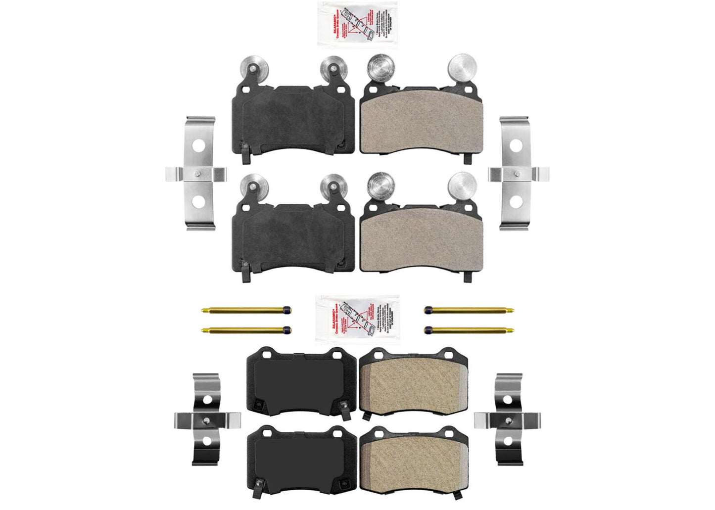 Front & Rear Ceramic Brake Pads Fits for Chevrolet Camaro 10-15 SS V8 6.2L