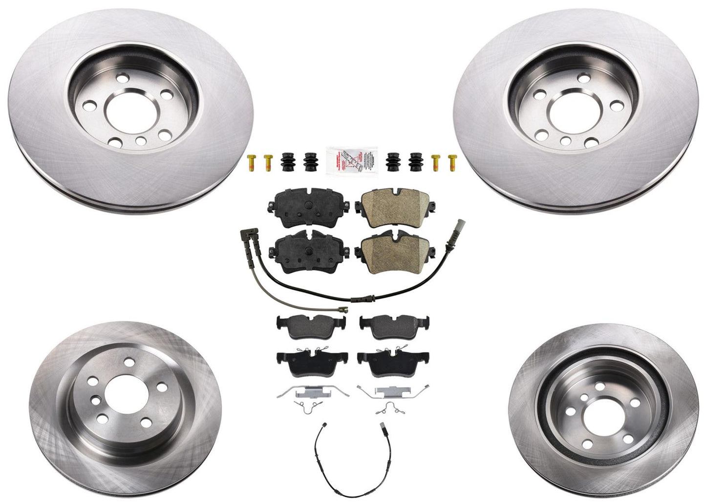 Front Rr Disc Brake Rotors Brake Pads for Mini Cooper Clubman 16-23 2.0L S All4