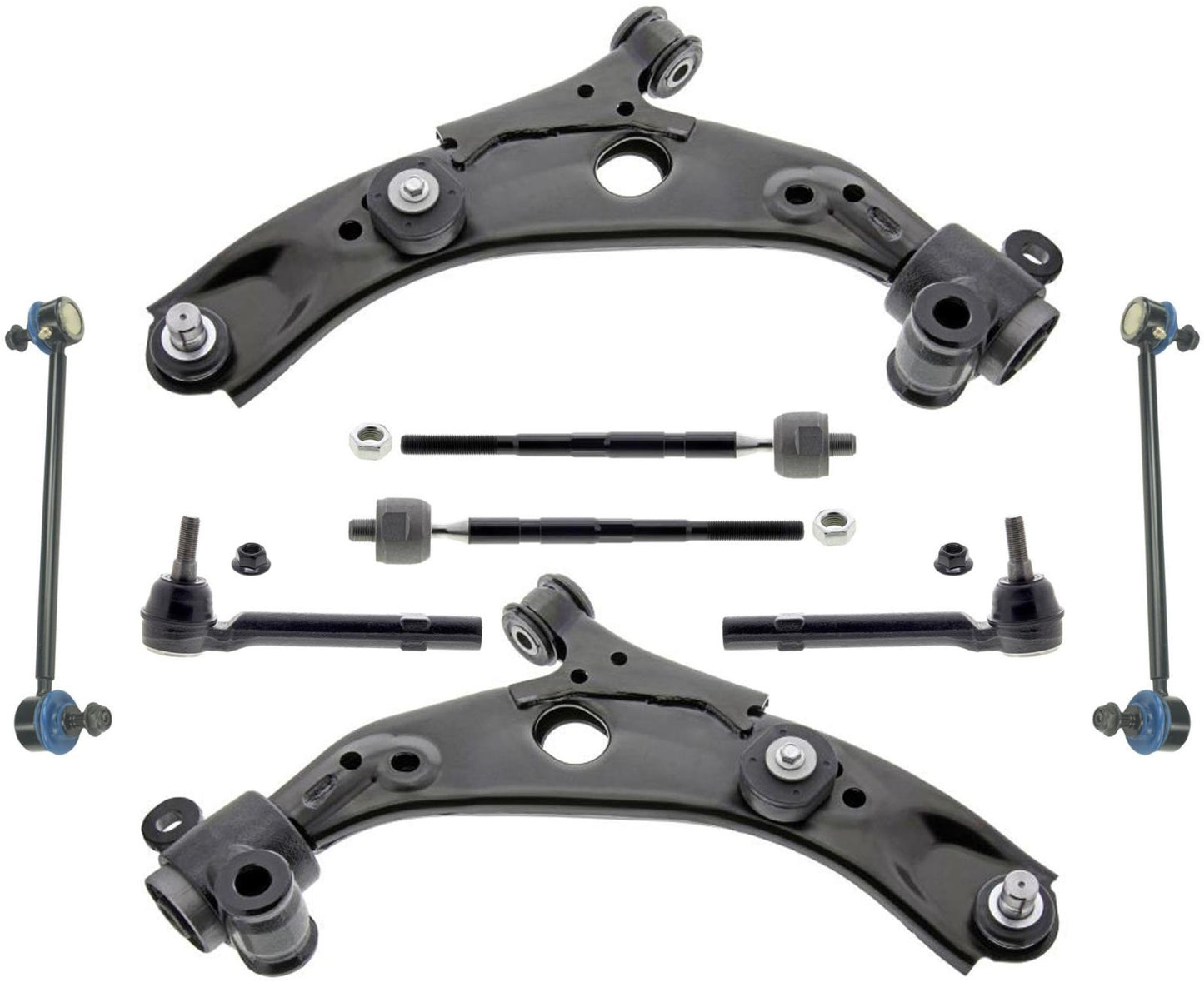 Mevotech Left & Right Lower Control Arms Tie Rods & Links For Mazda CX-9 16-23