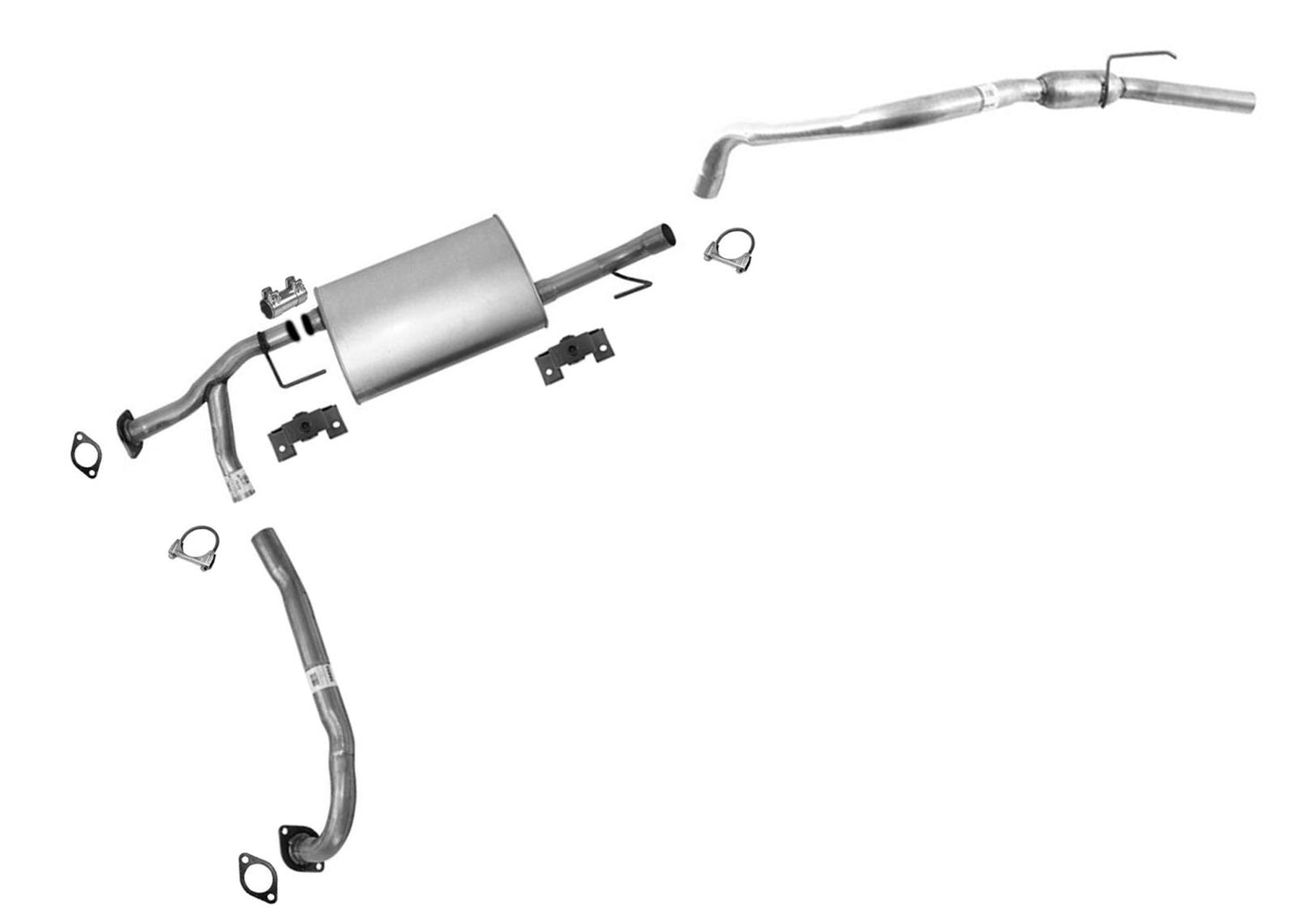 Muffler Resonator Tail Exhaust System for Nissan Pathfinder 2005-2015 4.0L