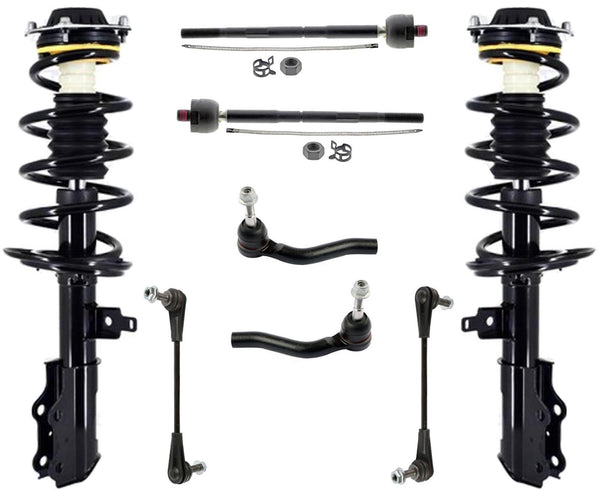 Front Struts Tie Rods & Links For Chevrolet Blazer 2019-2023 W/ 18 Inch Wheel