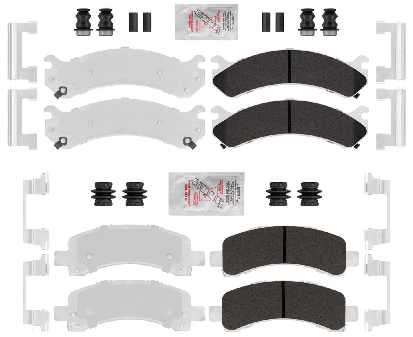 Chevy Express 2500 2003-2020 Brake Disc Pads Front & Rear HD Brake Pads For 2500