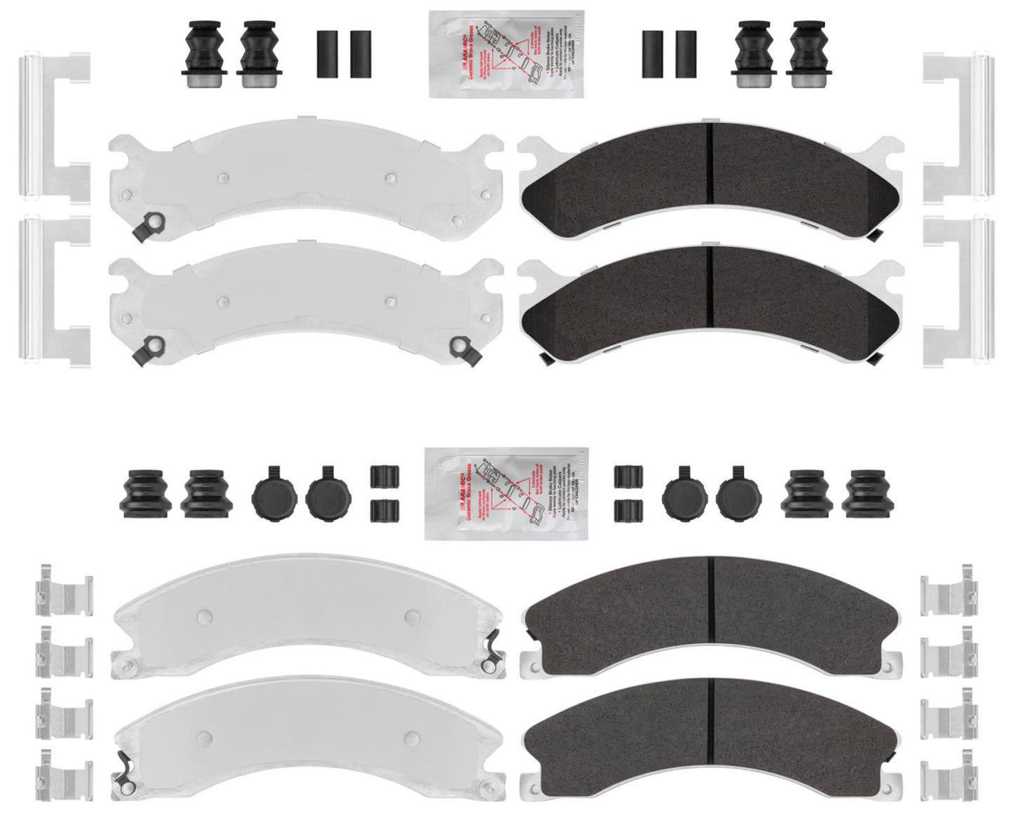 Chevy Express 4500 Front & Rear Heavy Duty Brake Pads fits 2018-2020 Express Van
