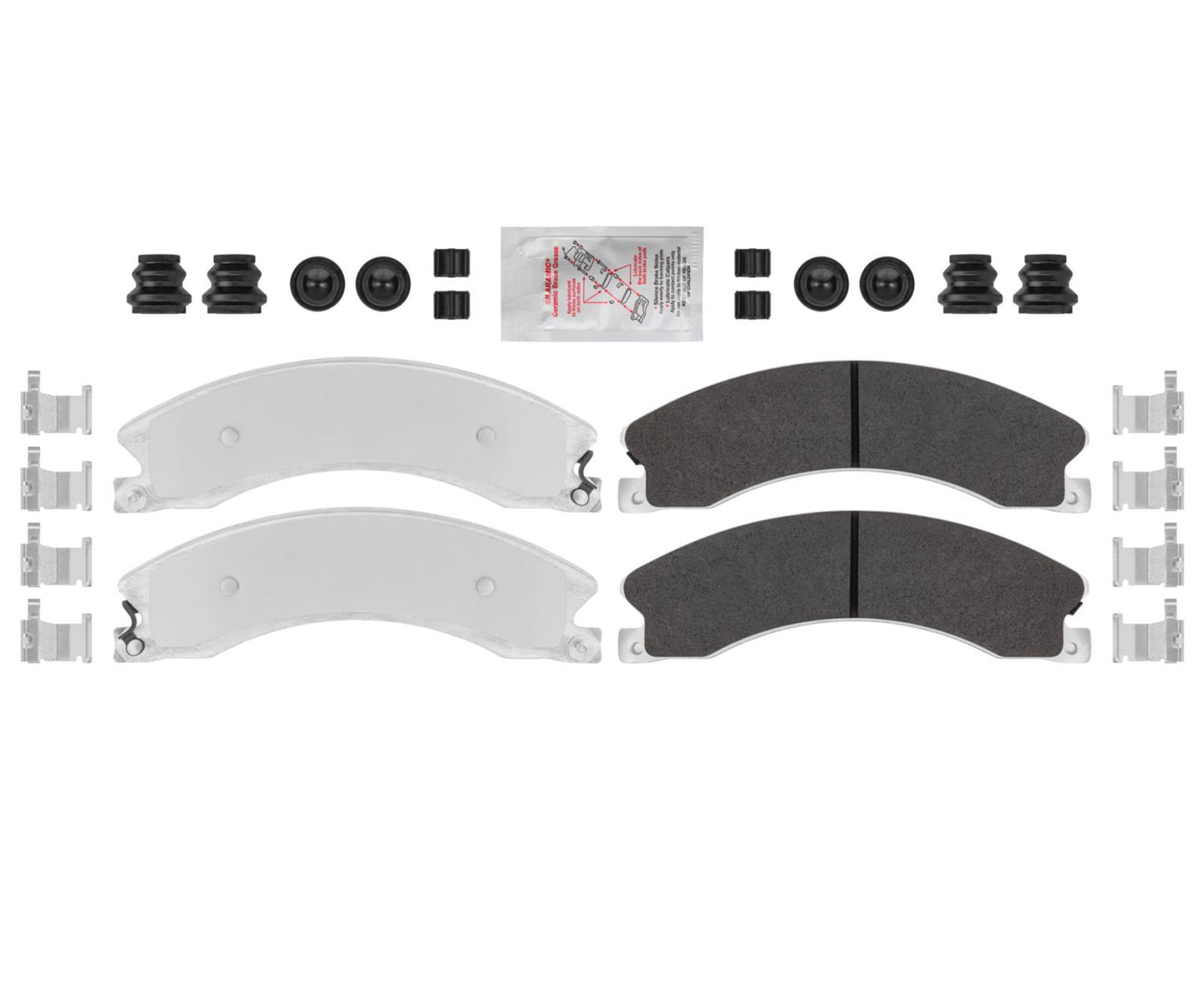 Pastillas de freno de disco HD galvanizadas delanteras de flota ultra premium 16-23 Nissan Titan XD