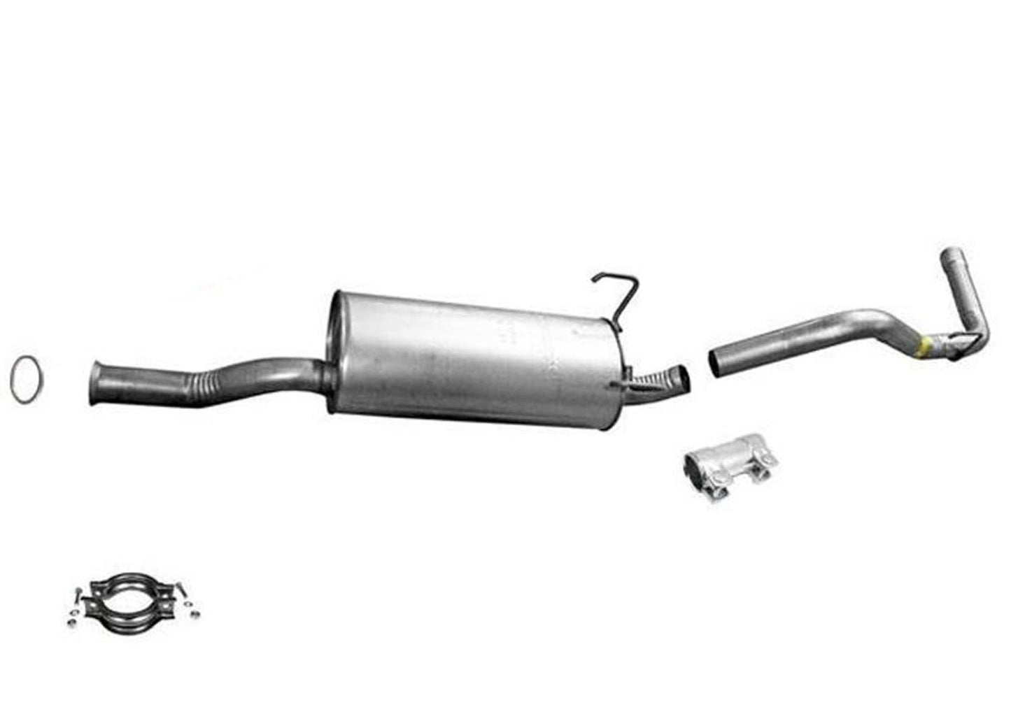Nuevo silenciador de escape trasero compatible con Toyota Tundra 00-06 con junta de abrazadera