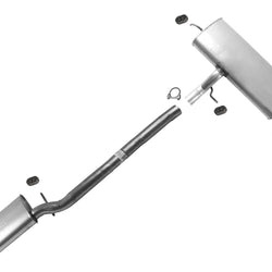 Resonator Pipe Muffler Exhaust System For GMC Equinox Terrain 2010-2017 2.4L