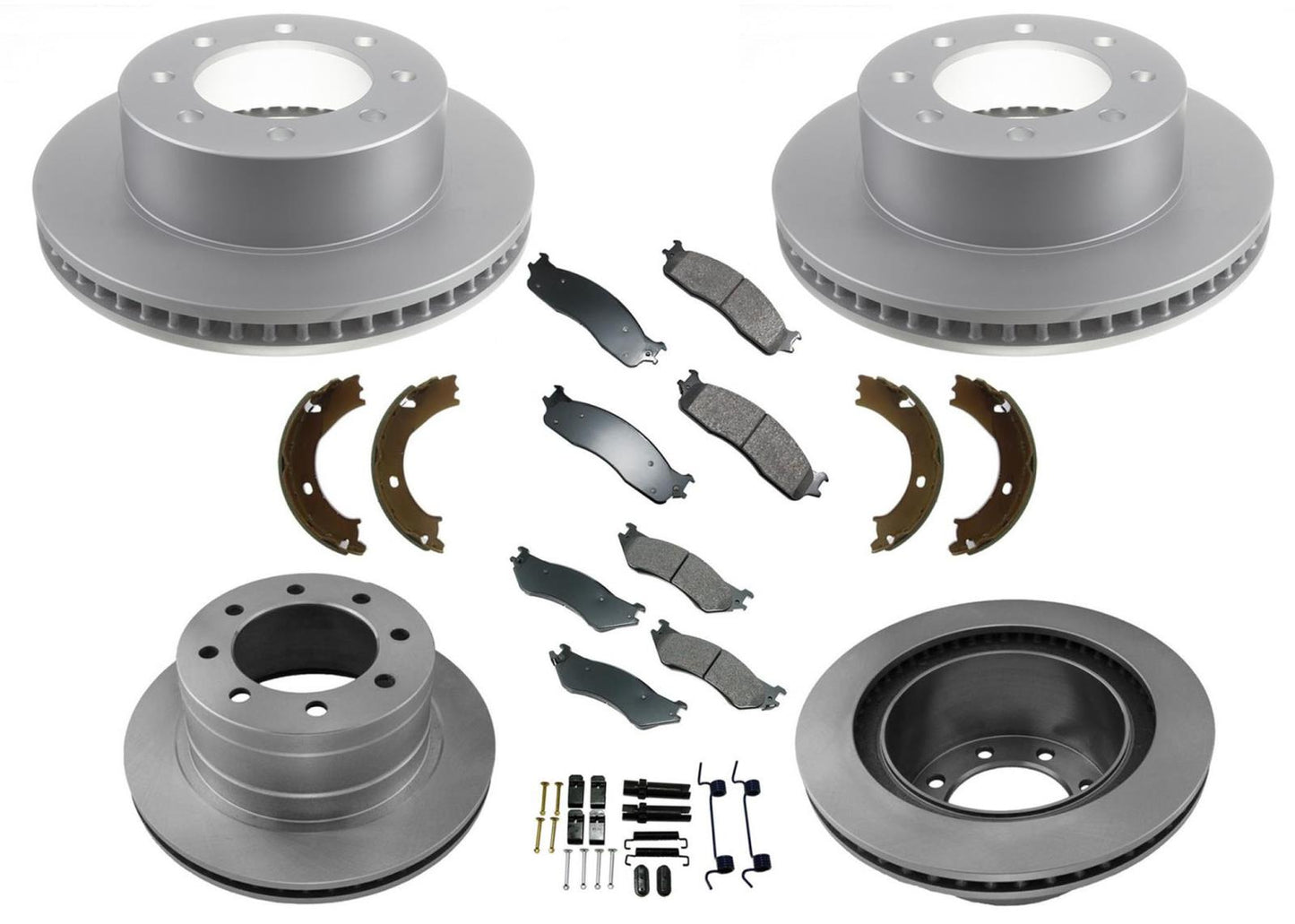 Rotores de freno de disco y pastillas de freno de cerámica para Dodge Ram 2500 Pick Up 2006, 8 piezas