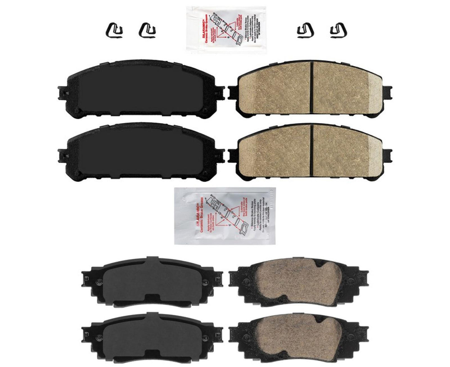 Ceramic Front + Rear Brake Pads FOR 2016-2021 Lexus RX450h RX450hL