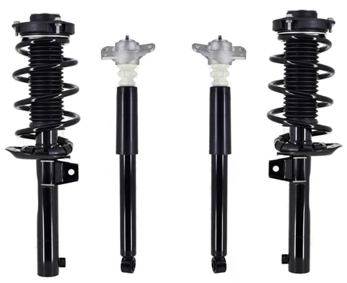 Front Complete Struts & Rear Complete Shocks For Jetta 2011-15 W/ 50 MM Housing