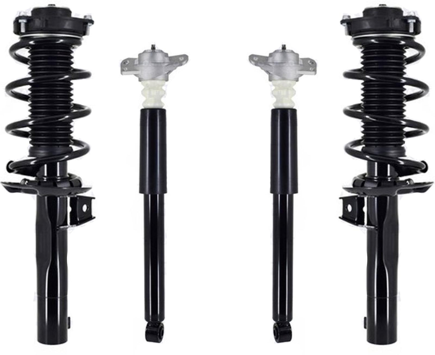 Front Complete Struts & Rear Complete Shocks For Jetta 2005-18 W/ 55 MM Housing