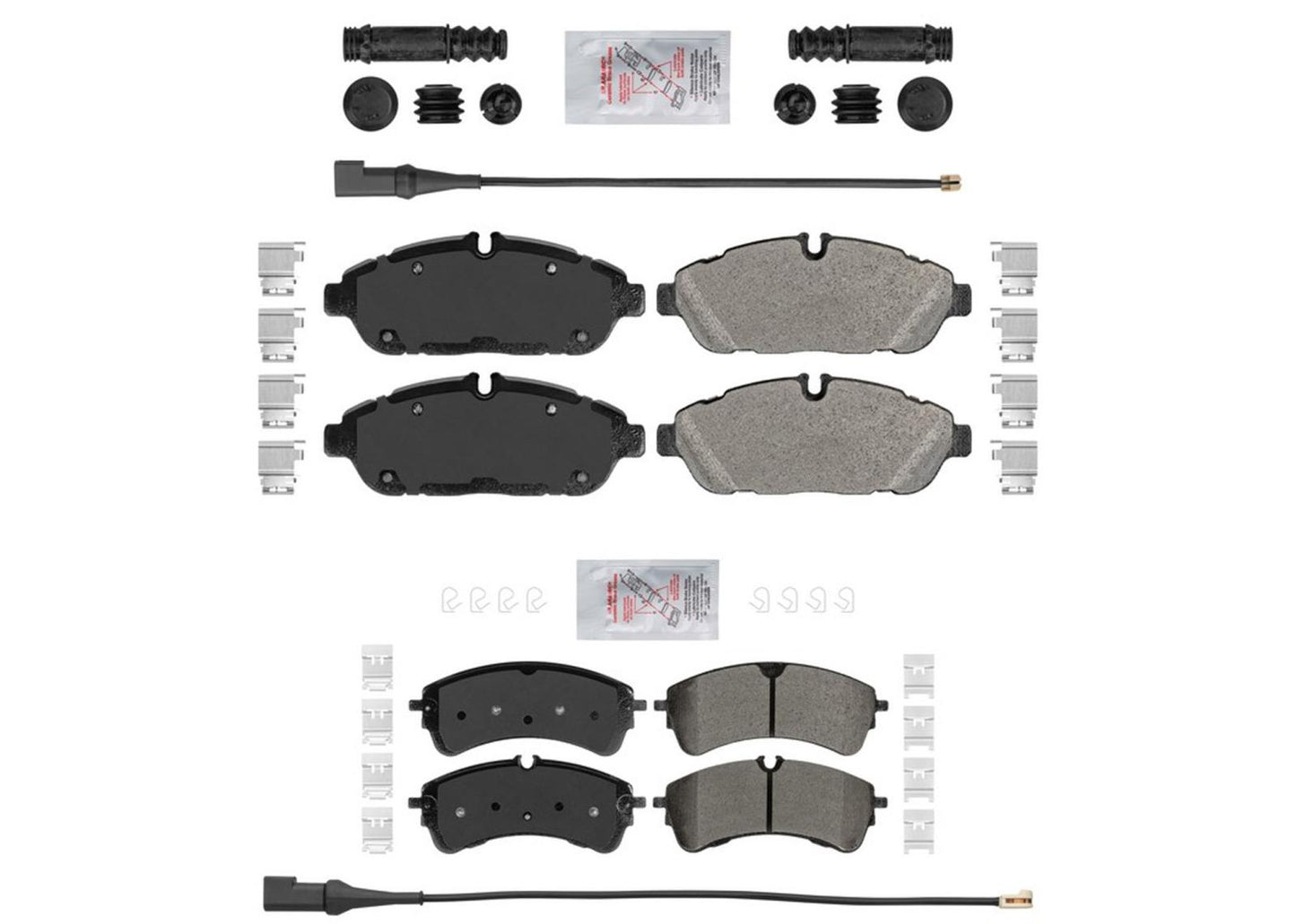 Fleet Duty Semi Metallic Brake Pads For Ford Transit 350 6Bolt 4630LB 2020-2023