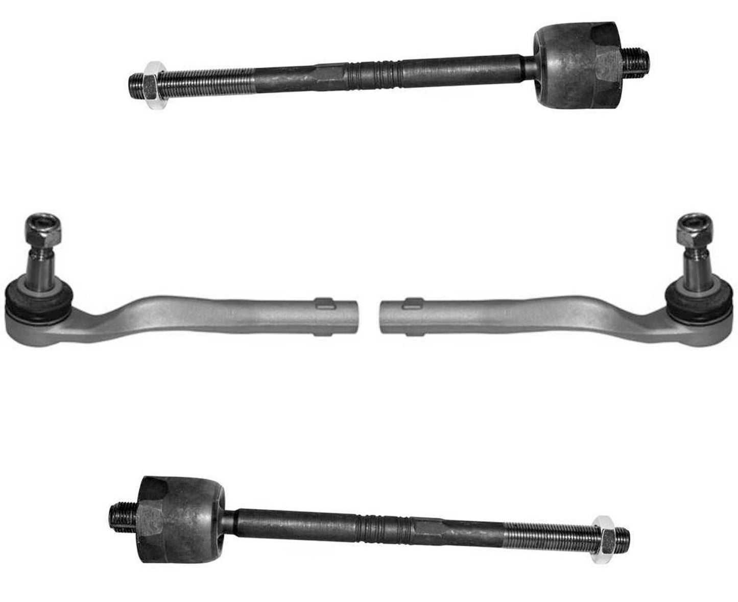 Inner & Outer Tie Rods For Mercedes Benz GLK350 2010-2015 W/ Hydraulic Steering