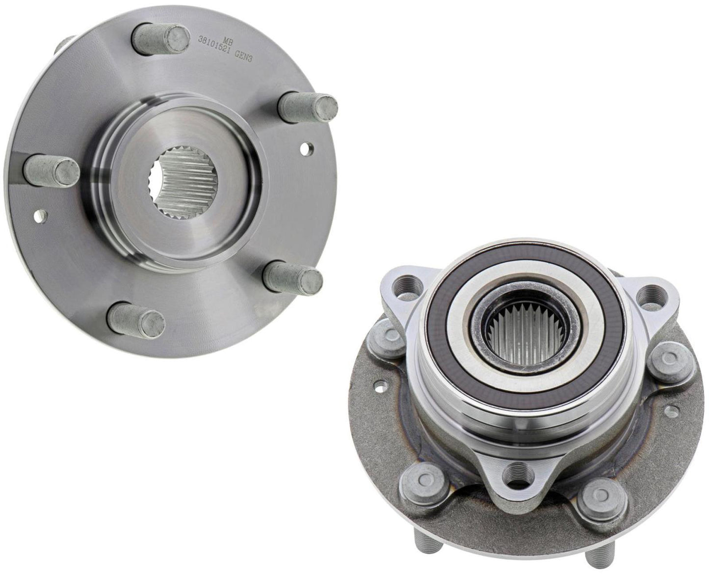 Mevotech Rear Wheel Bearings & Hub Assembly For Hyundai Kona 2018-2023 AWD