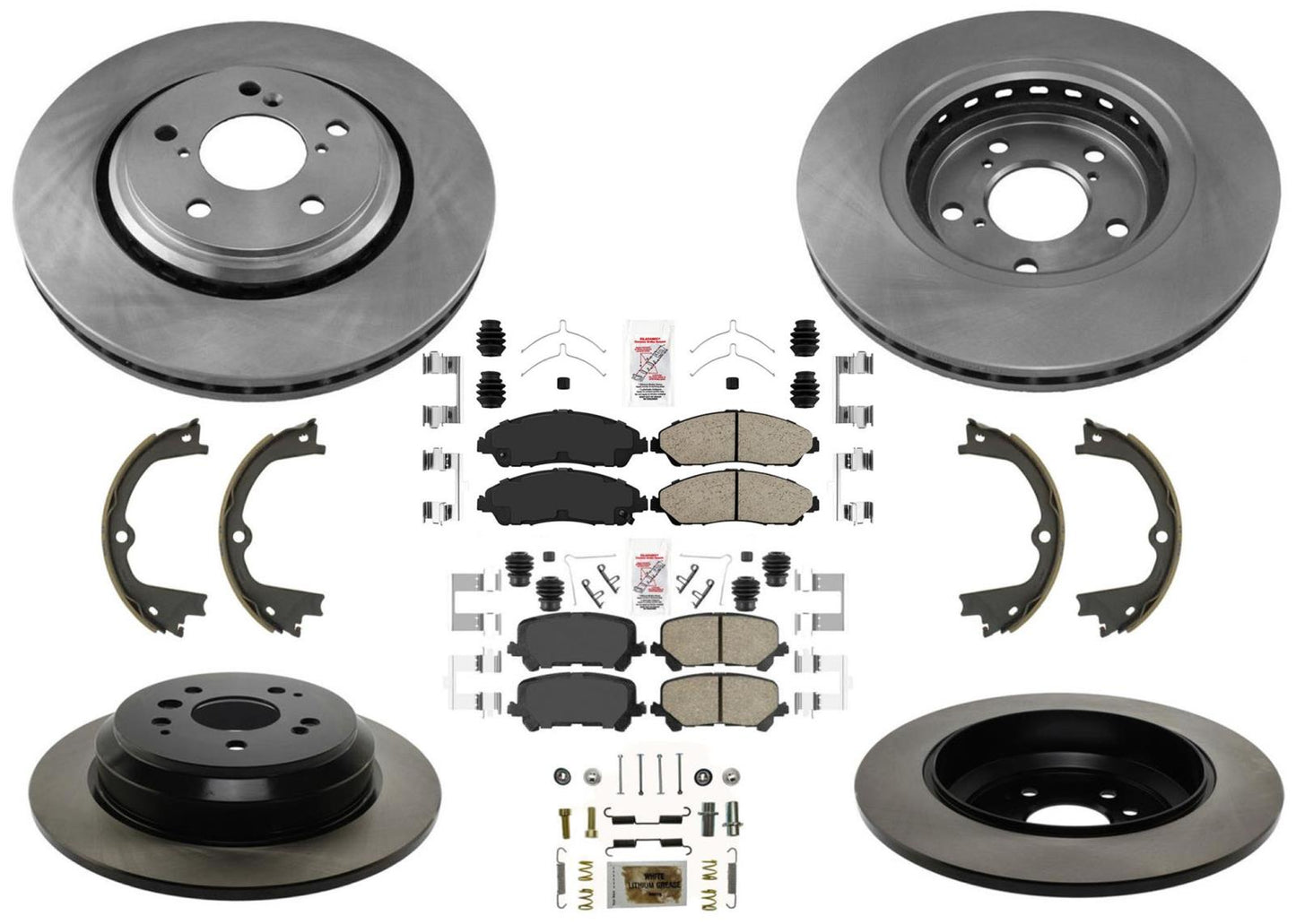 Pastillas de freno de rotores de freno de disco Carbon Performance para Honda Ridgeline 2017-2023