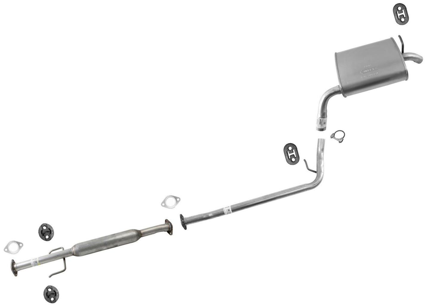 For 06-08 KIA Optima 2.4L 2359 CID Vin Code (3) Muffler Pipe Exhaust System
