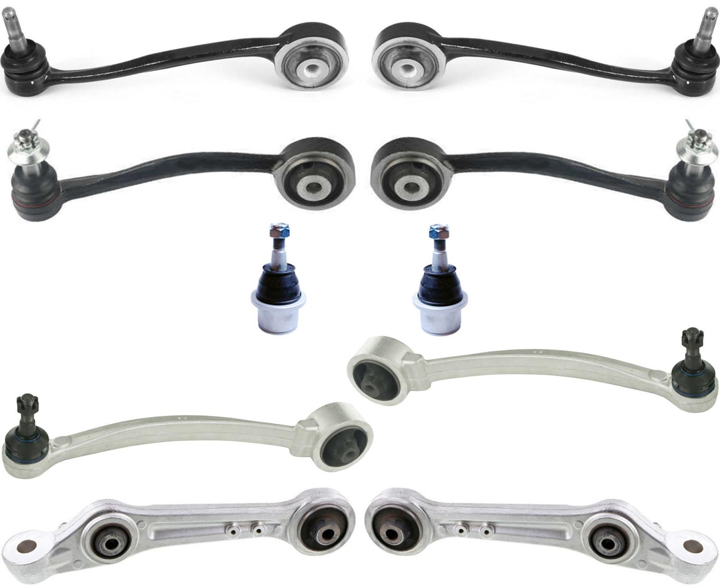 Front Upper & Lower Control Arms & Ball Joints For Hyundai Genesis 2009-2014