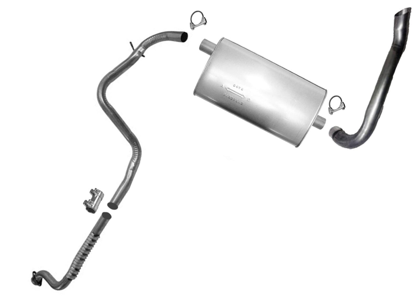 Exhaust System For Pontiac Firebird For Chevrolet Camaro 3.4L 1993 1994 1995