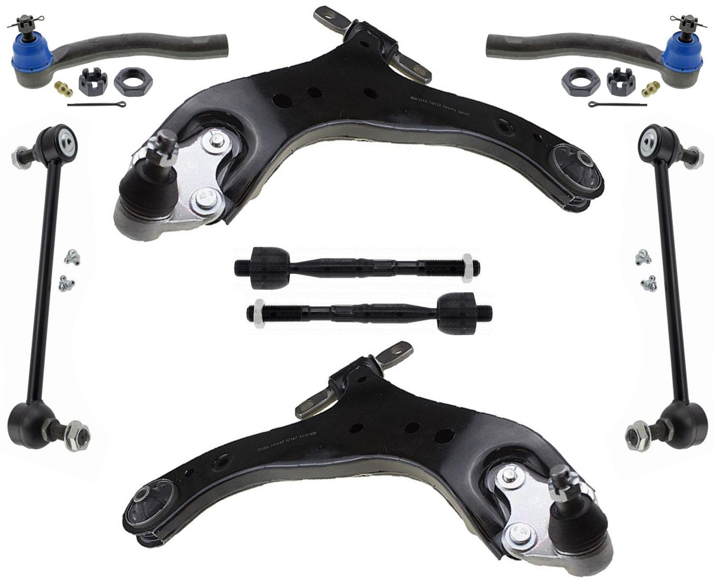 Front Lower Control Arms Ball Joints Tie Rods & Links For Toyota Camry 2018-23