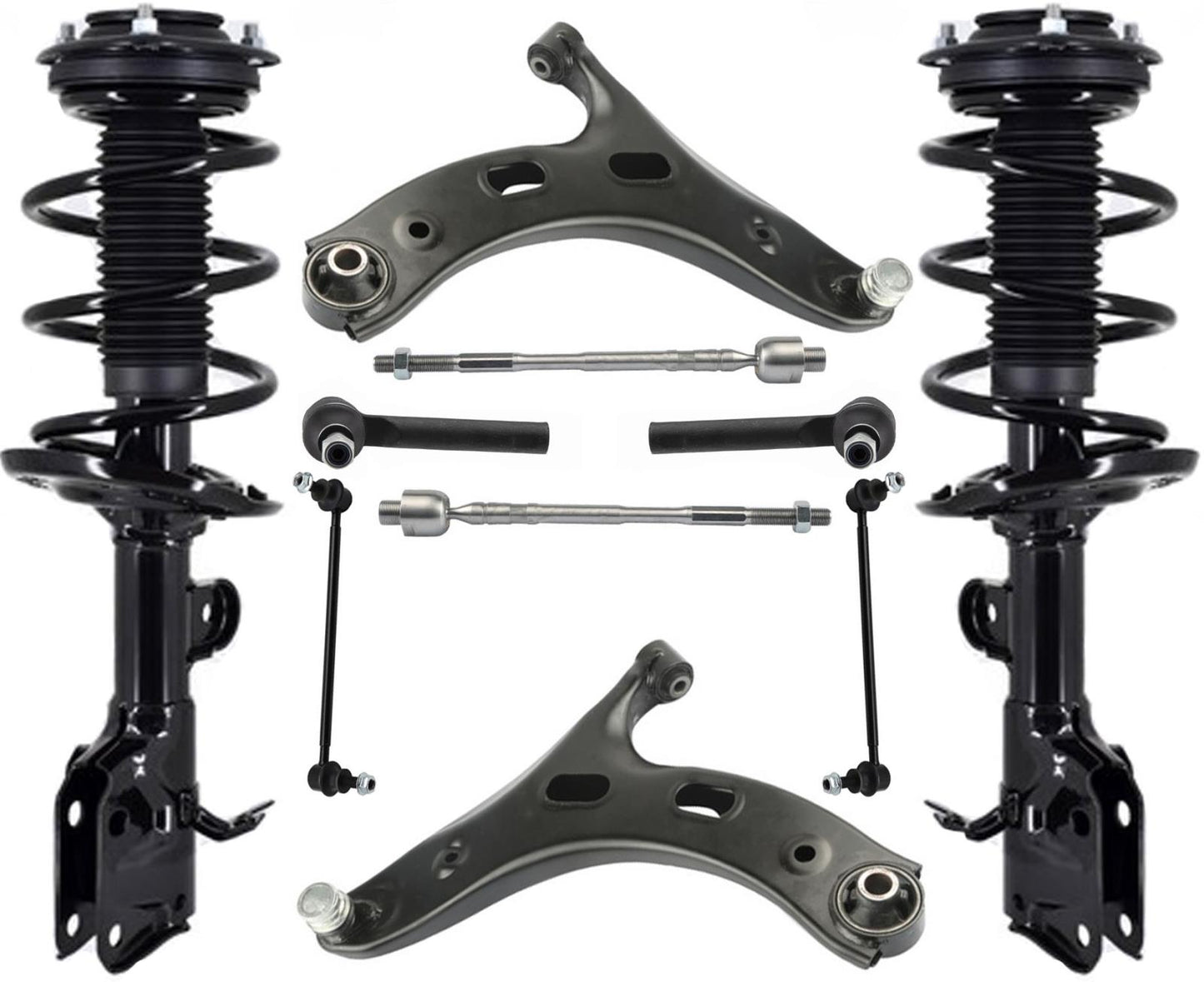Front Complete Struts Control Arms Tie Rods & Links For Subaru Forester 19-2021