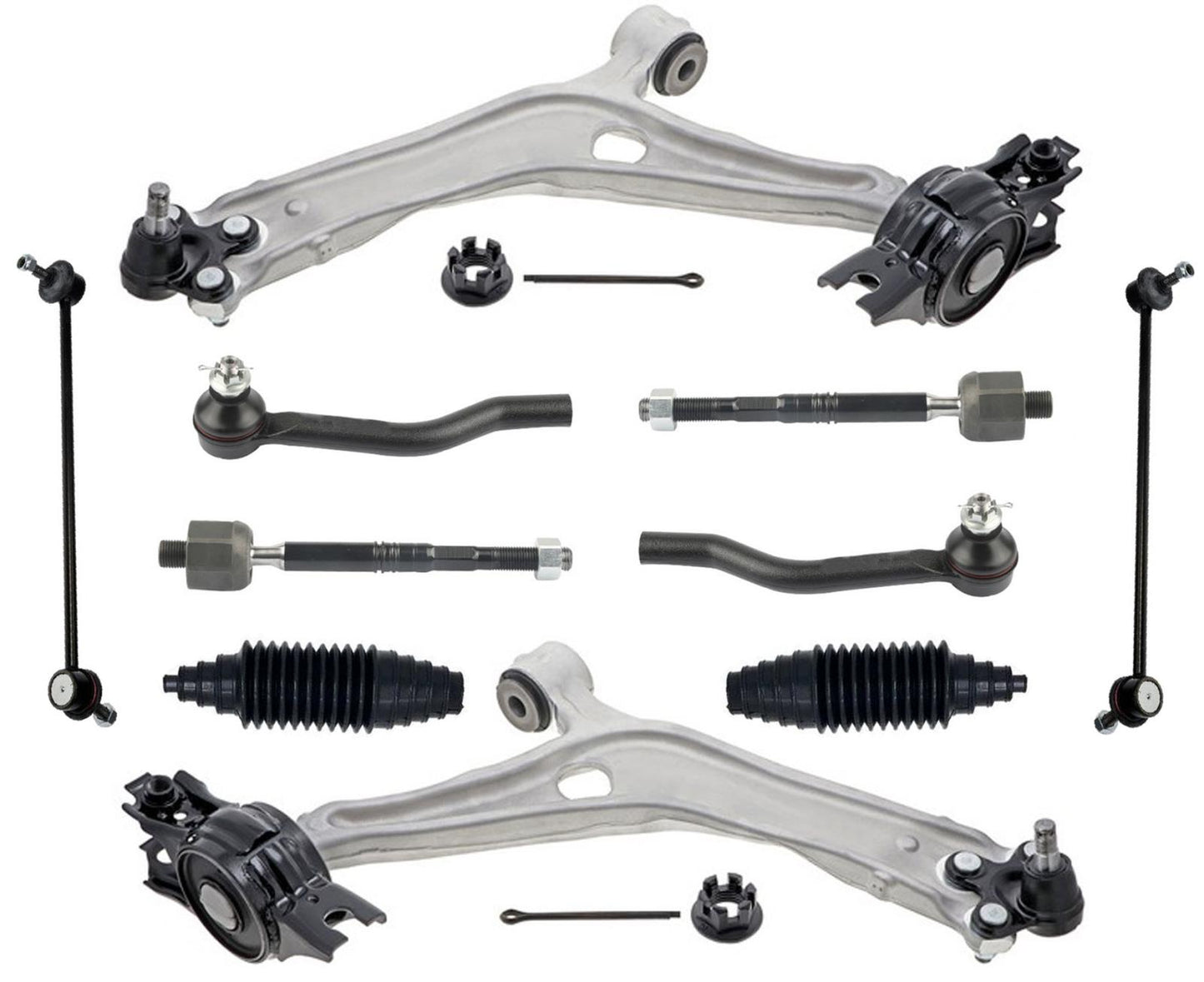 Front Lower Control Arms Ball Joints Tie Rods & Links For Honda Accord 18-2022