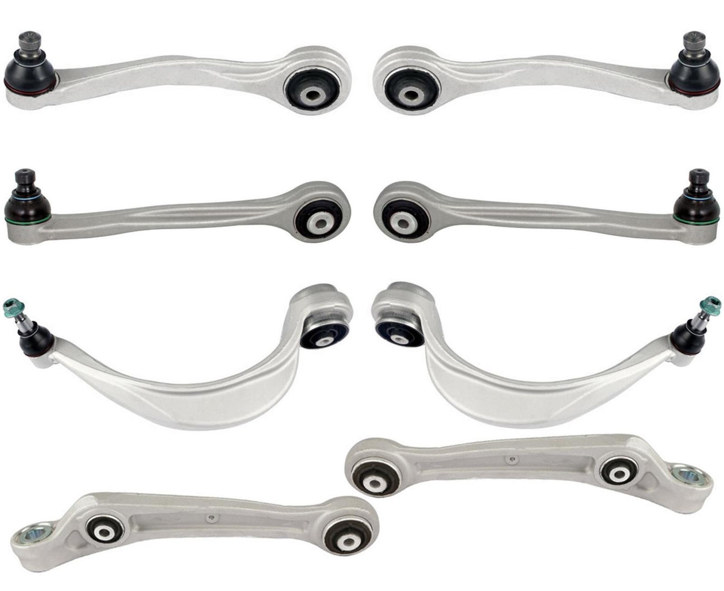 Front Lower & Upper Control Arms & Ball Joints Assembly For Audi A8 2011-2018